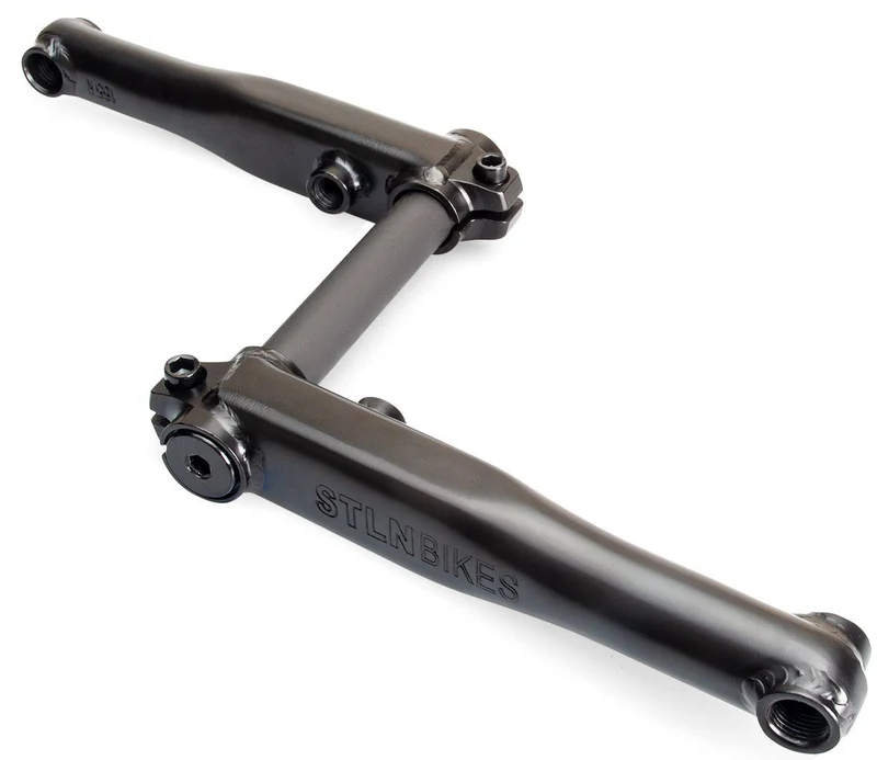 Stolen Mob V4 3-Piece 8-Spline Freestyle BMX Krank (Svart)