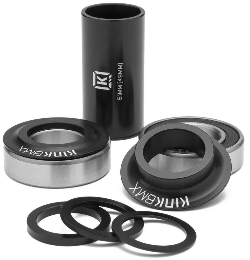 Kink Mid BMX Bottom Bracket (Matte Black)