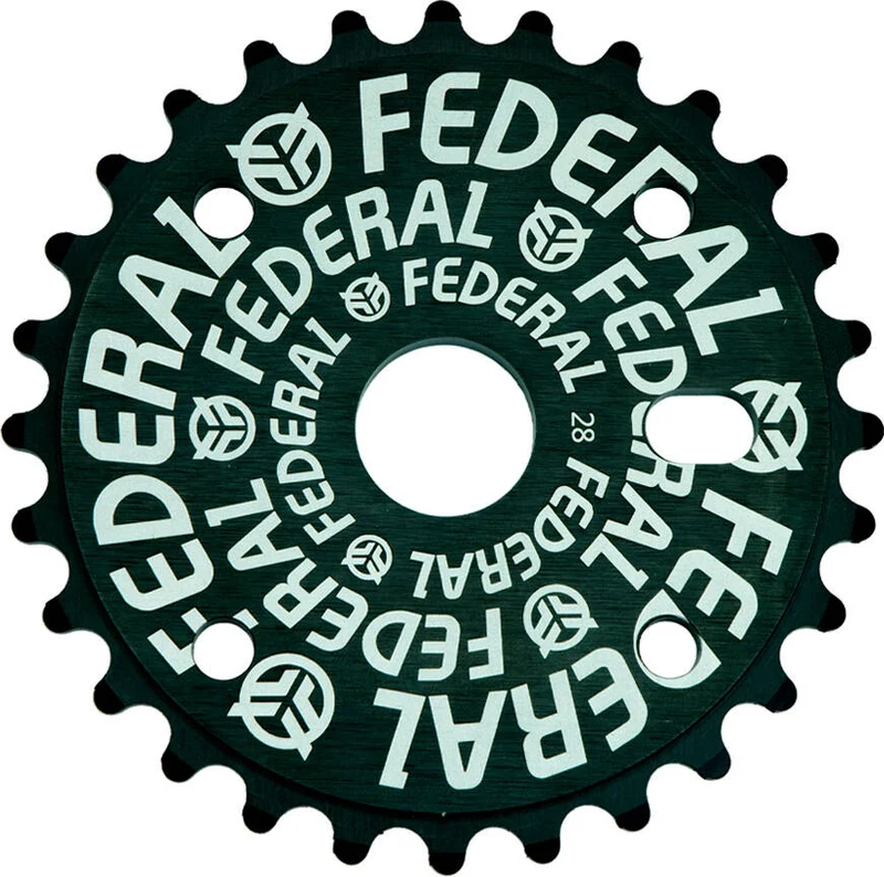 Federal Logo Solid BMX Tandhjul (Svart)