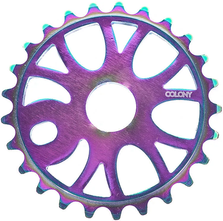 Colony Endeavour Freestyle BMX Tandhjul (Rainbow Anodise)