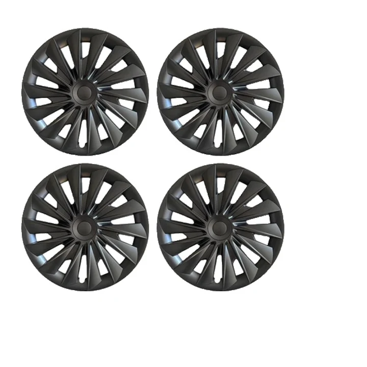 4PCS 18 Inch HubCap for Tesla Model 3, Black