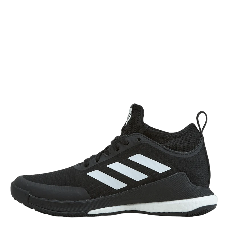 CrazyFlight Mid Volleyball Shoes, Core Black/Cloud White