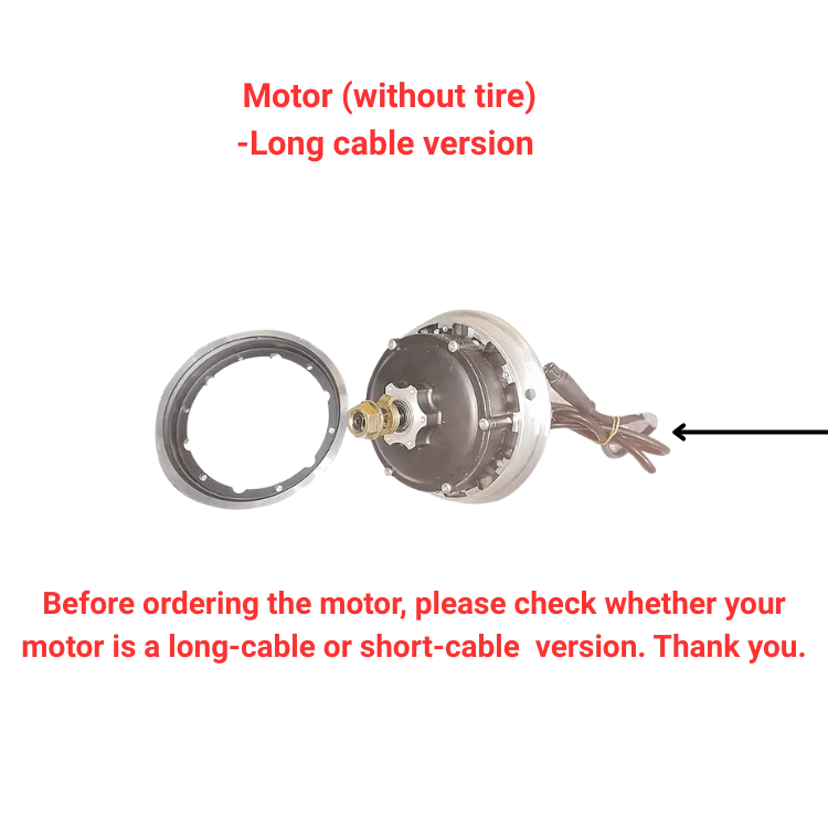 Kukirin G3 Pro Motor (zonder band) - Lange kabel A-versie