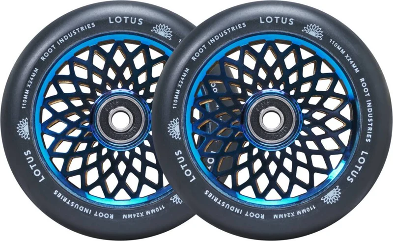 Root Lotus Sparkcykel Hjul 2-Pack (Blu-ray/Black)