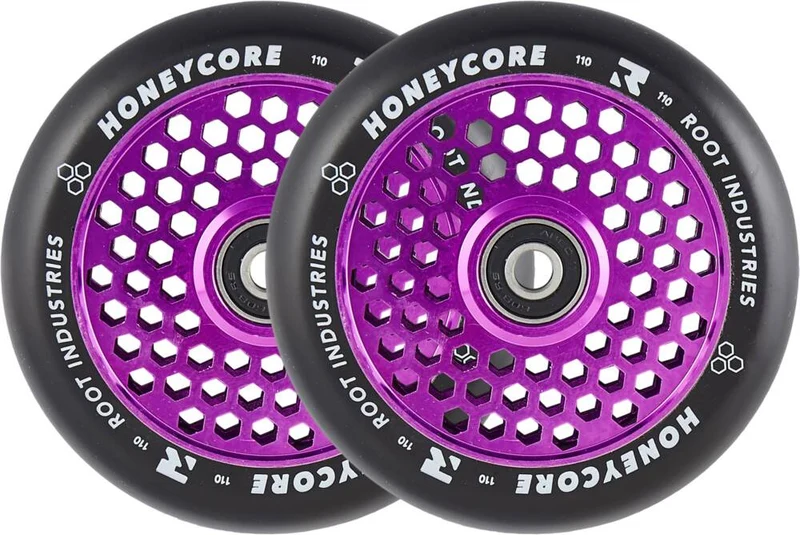 Root Honeycore Svart Komplett 110mm Hjul 2-pack (Lila)