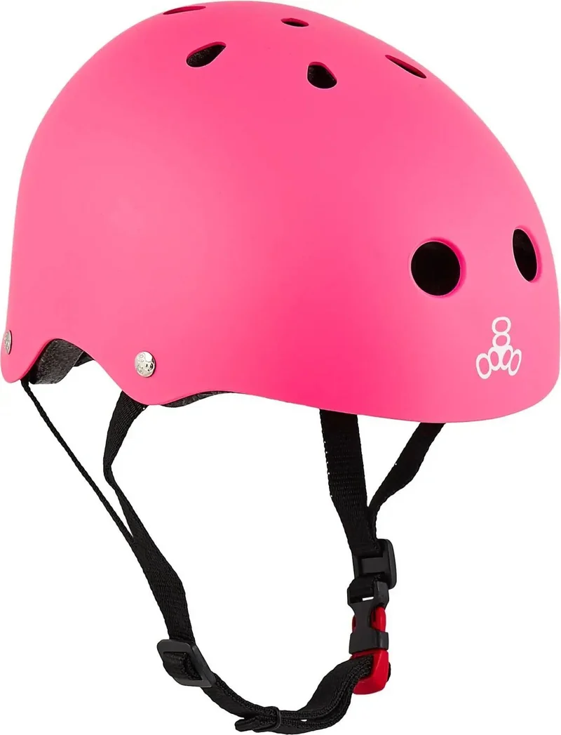 Triple Eight Lil 8 Staab Skatehjälm Barn (Neon Pink)