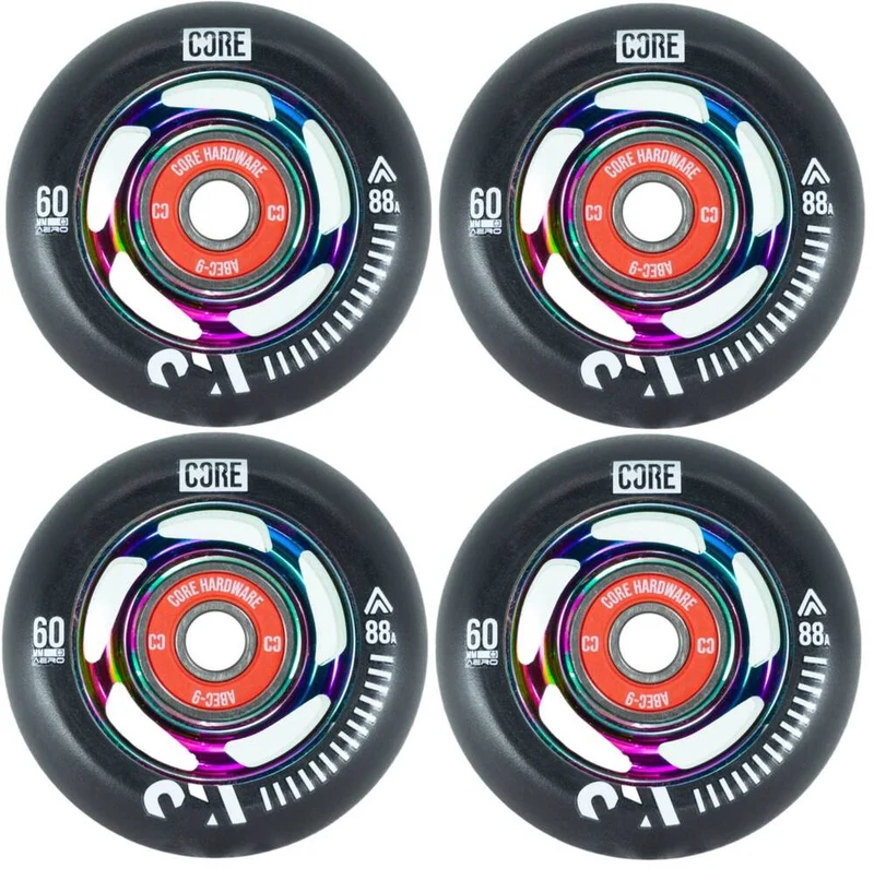 Core Aero Aggressive Inlines Hjul 4-Pack (Neochrome)