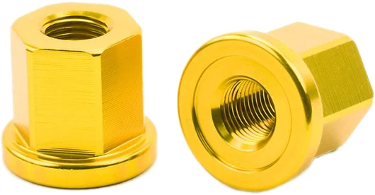 Mission Aluminum BMX Axel Muttrar (Guld)