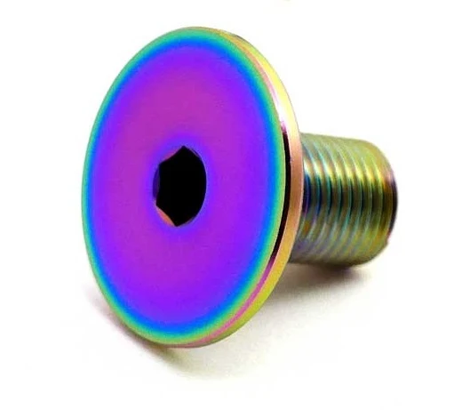TLC Odyssey Titanium Freestyle BMX Krank Bult (Rainbow)
