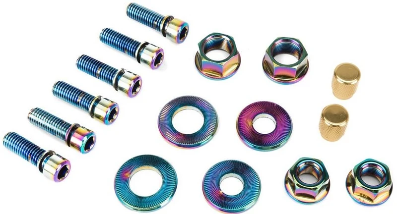 Salt Mutter och Bult BMX Set (Rainbow)