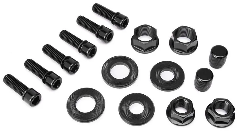 Salt Mutter och Bult BMX Set (Svart)