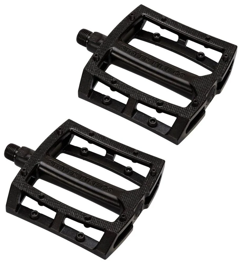 Stolen Throttle 9/16″ Loose Ball Auminum BMX Pedaler (Svart)