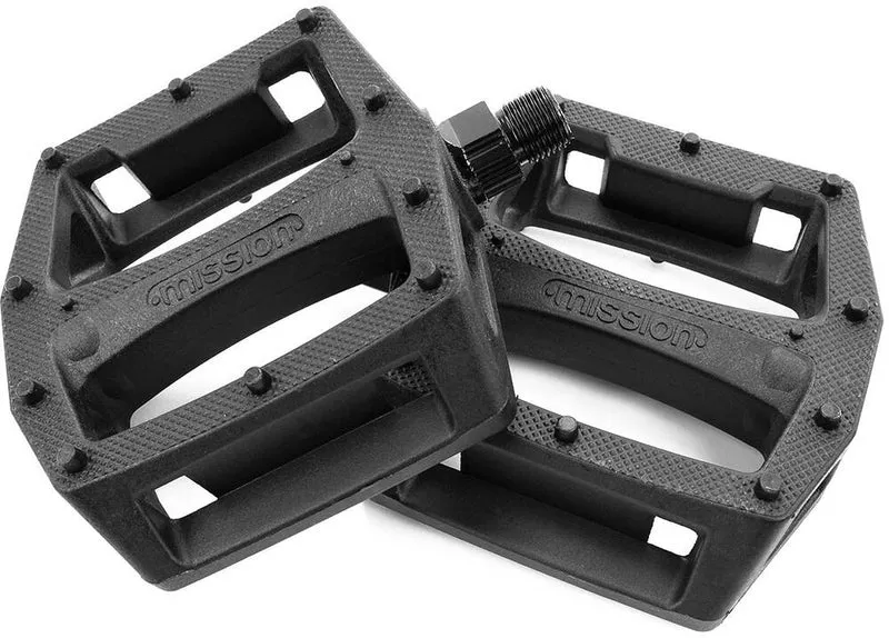Mission Impulse BMX Pedaler (Svart)