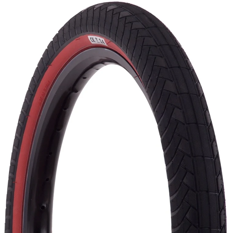 Premium CK 20″ BMX Däck (Svart/Röd)