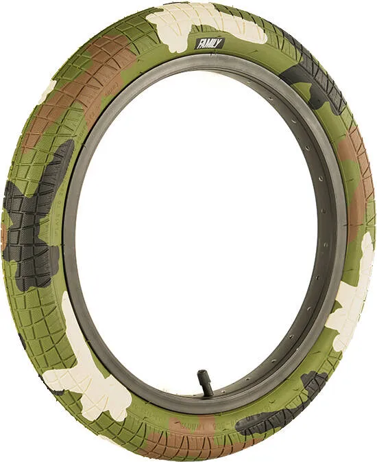 Family 16″ BMX Däck (Green Camo Tread)