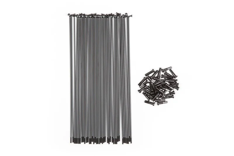 BSD Stainless Butted BMX Ekrar (Svart)