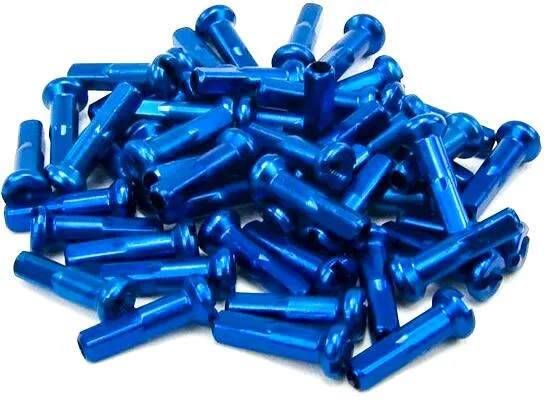 Mission Aluminium BMX Nipplar (Blå)