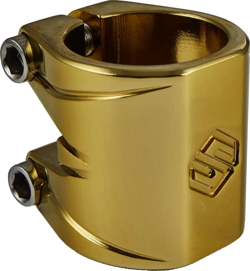 Striker Essence Double V2 Pro Scooter Kickbike Clamp (Gold Chrome)