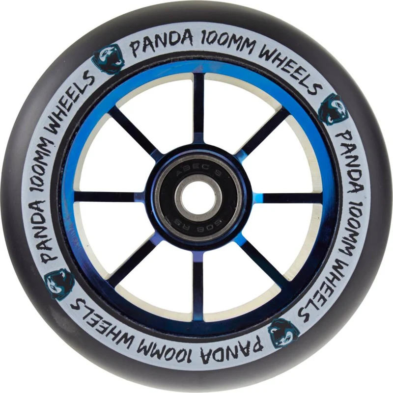 Panda Spoked V2 Sparkcykel Hjul (Blue Chrome)
