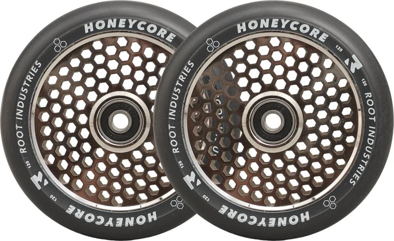 Root Honeycore Svart Komplett 120mm Hjul 2-pack (Mirror)