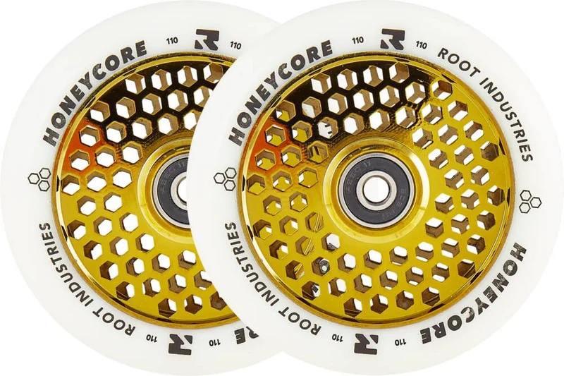 Root Honeycore Vit Komplett 110mm Hjul 2-pack (Guld)