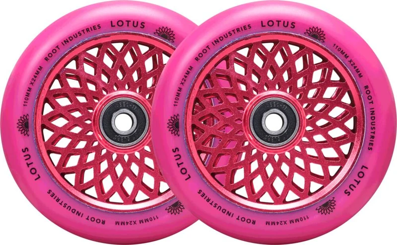 Root Lotus Sparkcykel Hjul 2-Pack (Radiant Pink)
