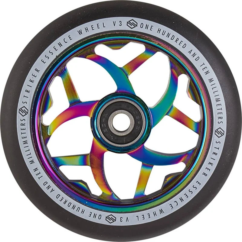 Striker Essence V3 Svart Sparkcykel Hjul (Rainbow)