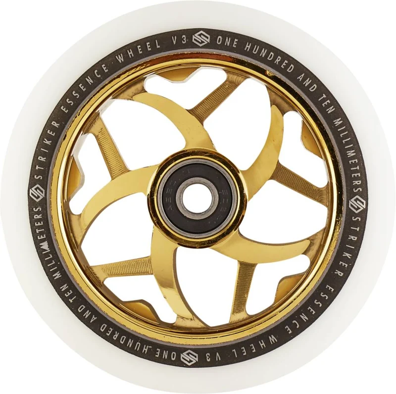 Striker Essence V3 Vit Sparkcykel Hjul (Gold Chrome)