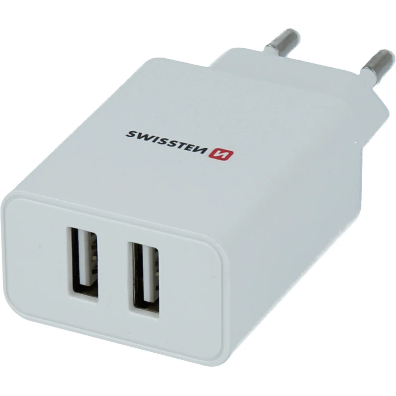 Swissten travel charger 2.1A + USB-A-Lightining charging cable