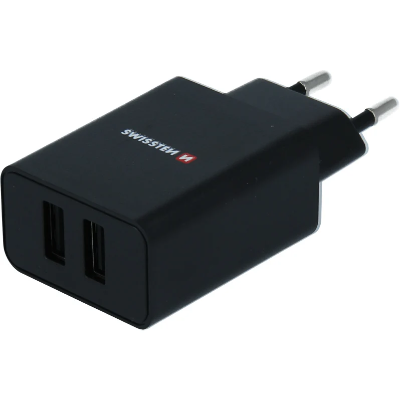 Swissten Travel Charger 2.1A + USB-A to USB-C Charging Cable 1,2m