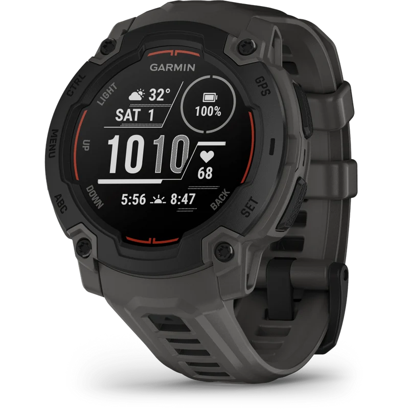 Garmin Instinct E 45mm Smartwatch, Black/Charcoal