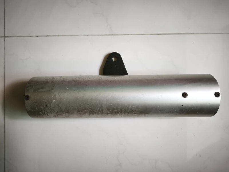Suzuki RG400/500 Gamma Left Side Lower Exhaust Muffler