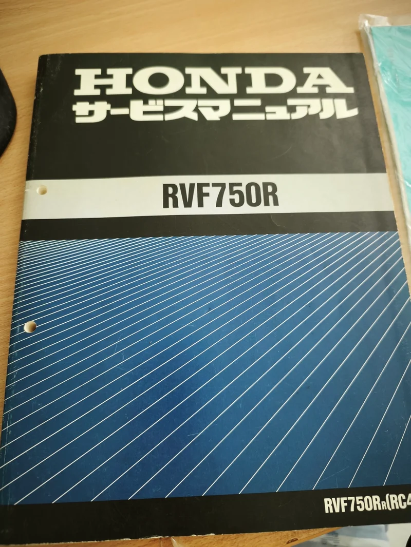 Honda RVF750 RC45 Service Manual and Parts Manual Books SET
