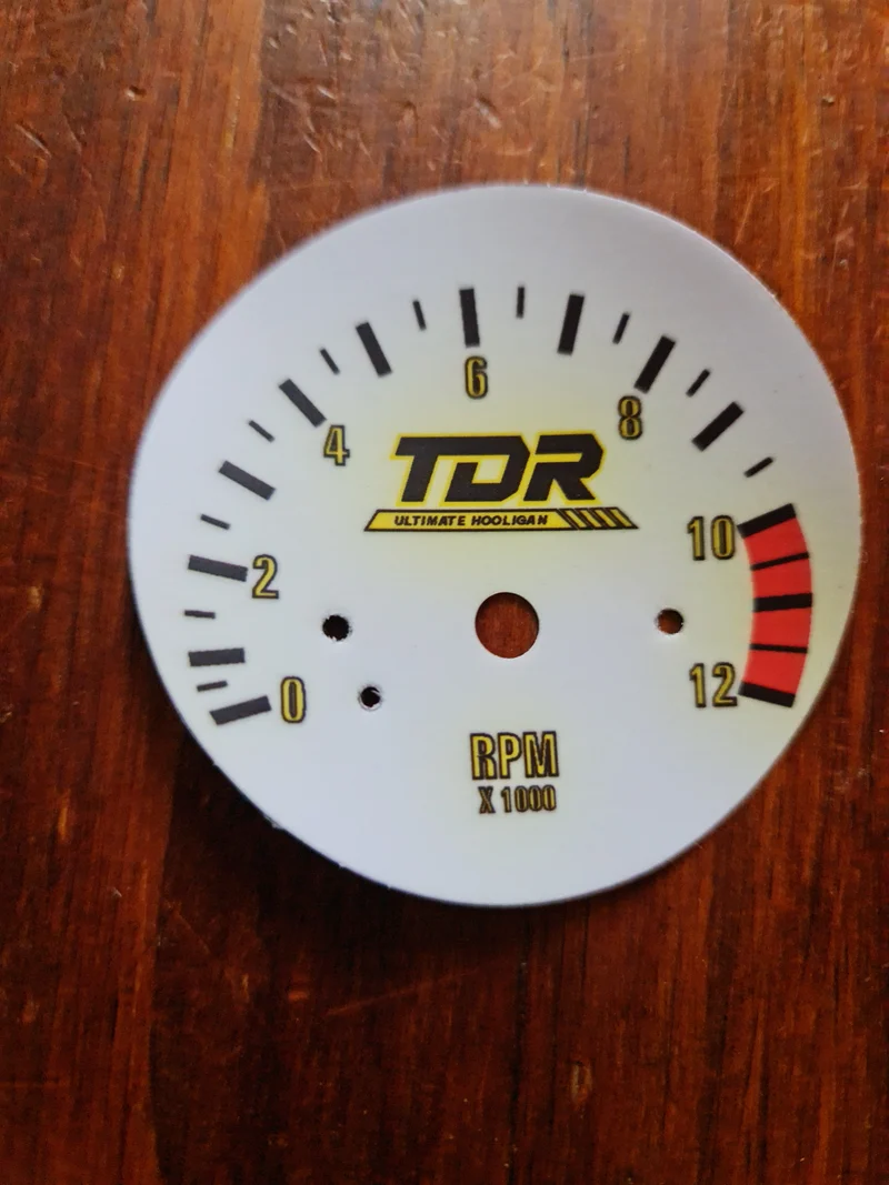 Yamaha TDR250 Gauge Overlay Set Clocks Instruments Tacho Speedo Temp