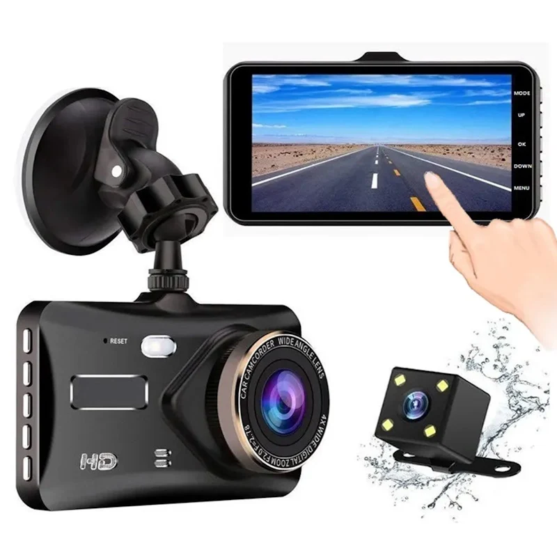 iWear GT6 Dual Car DVR Camera, Black