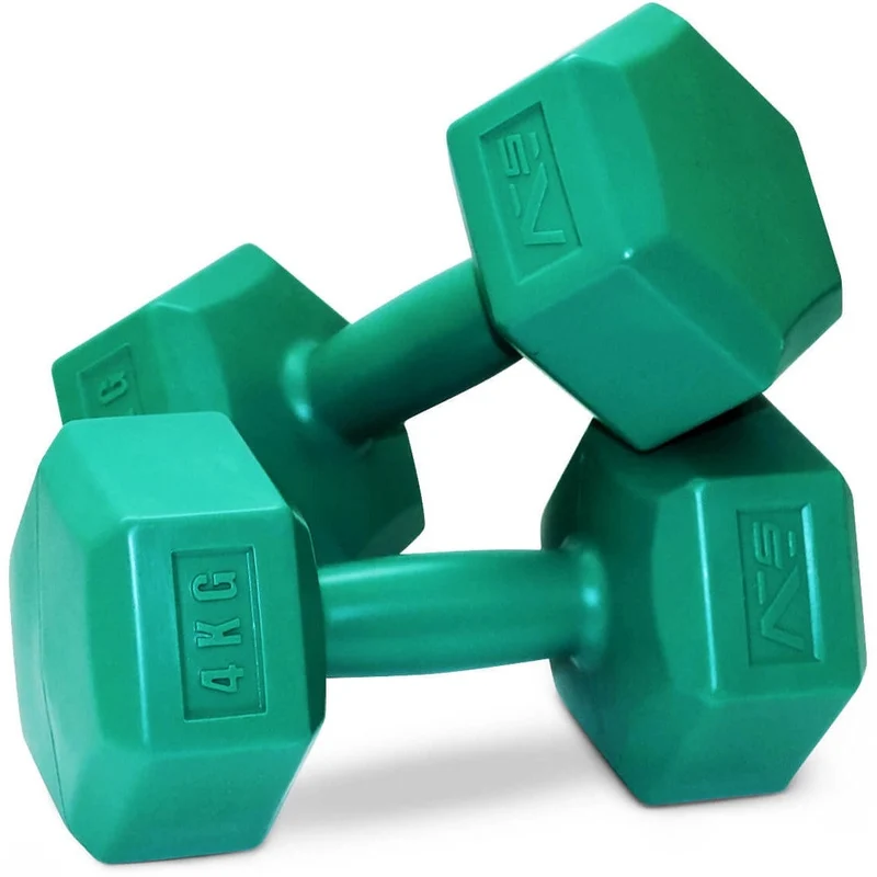 SportVida Comfort Hexagonal Dumbbells, 2 kg x 2 pcs