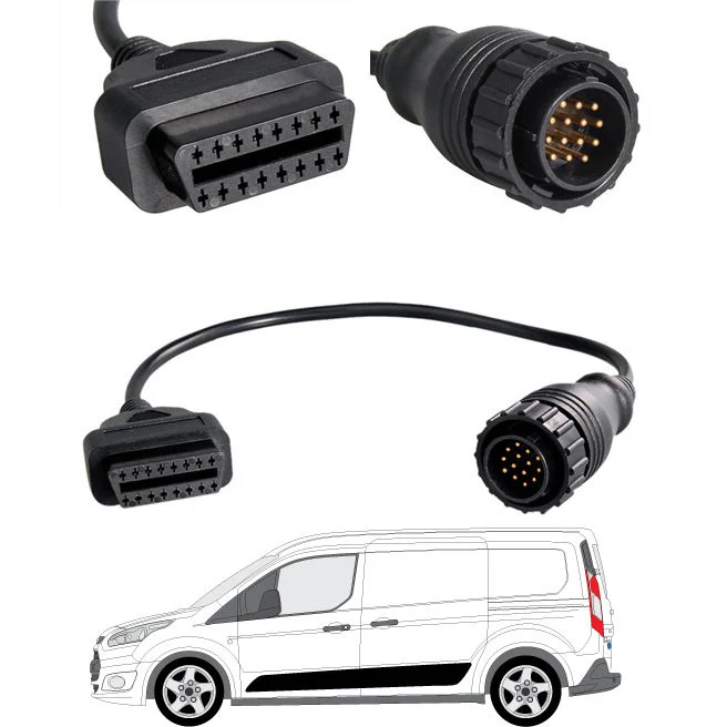 14 Pin to 16 Pin OBD2 Adapter Cable for Volkswagen VW LT Vans