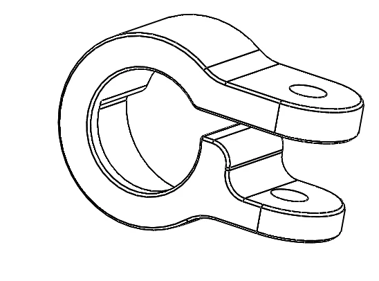 Handlebar right clamp (Abrazadera derecha manillar) Dualtron