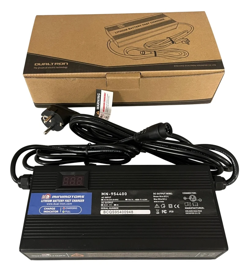 Fast Charger (Cargador rapido) 84V (95,4V 4A max) - Official Minimotors - DUALTRON STORM LIMITED