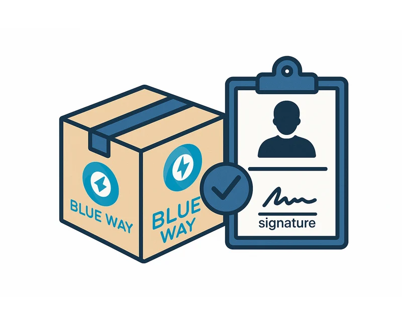 Delivery mandatory only against client's signature