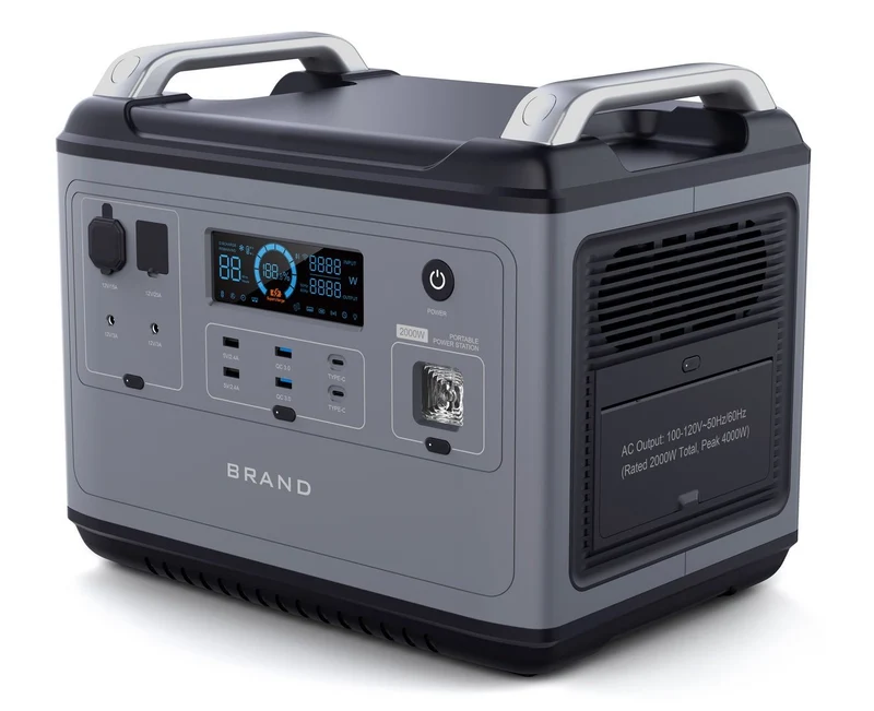 N079 2000w bärbar energilagring för utomhus-/hembruk