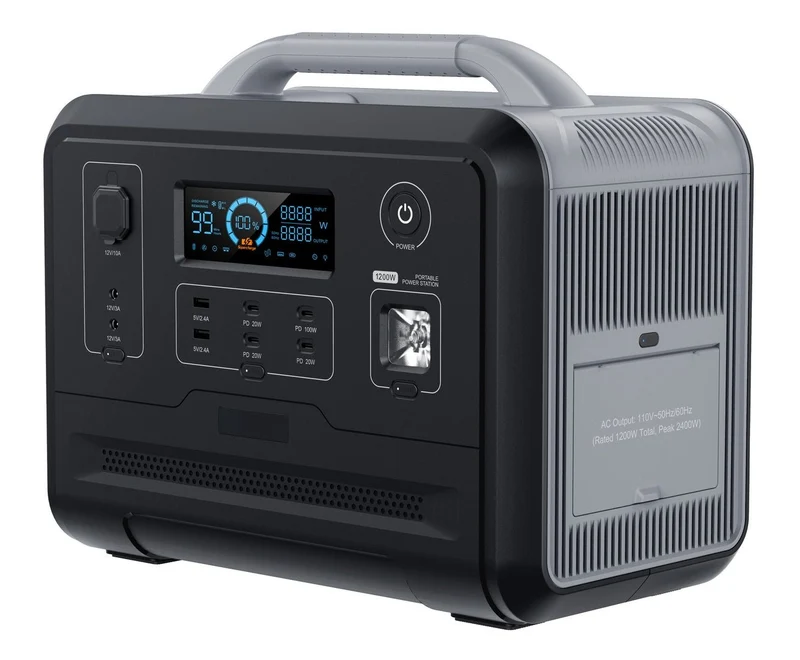 N033a 1200w High Power Camping Power Station Bärbar energilagring