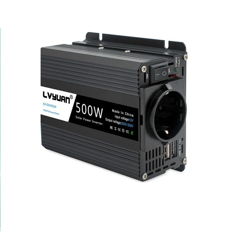 Modifierad Sine Wave 360w-500w Black Inverter European Plug