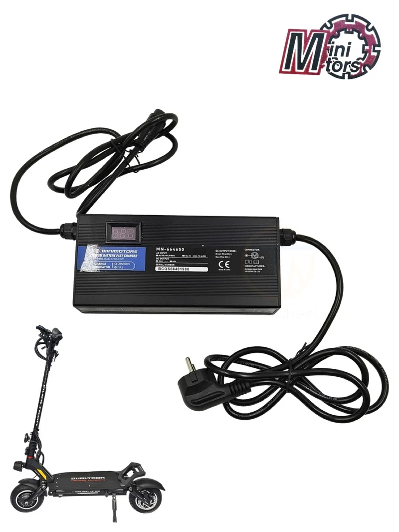 Dualtron 66.4V 6.5A Snabbladdare Med Display KN Port