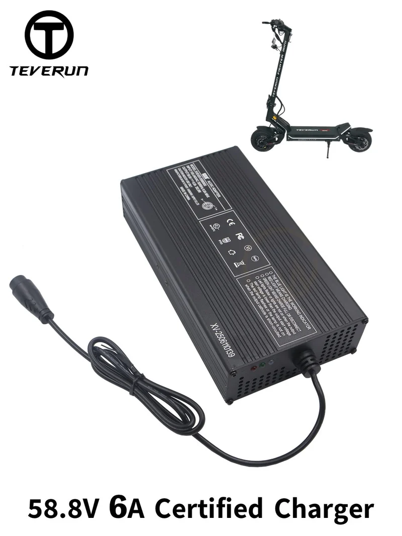 TEVERUN 58.8V 6A Snabbladdare För 52V Elsparkcykel