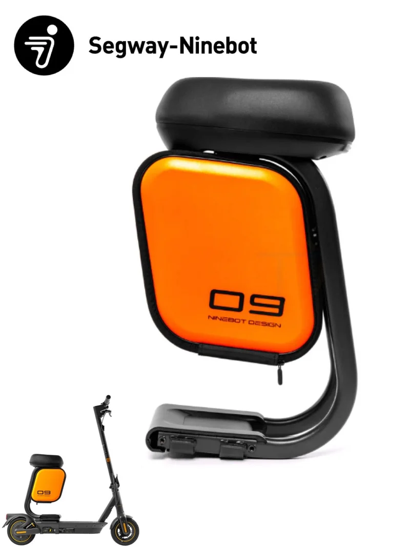 Ninebot MAX G2 G65 Sadel Med Förvaringsväska Svart Orange