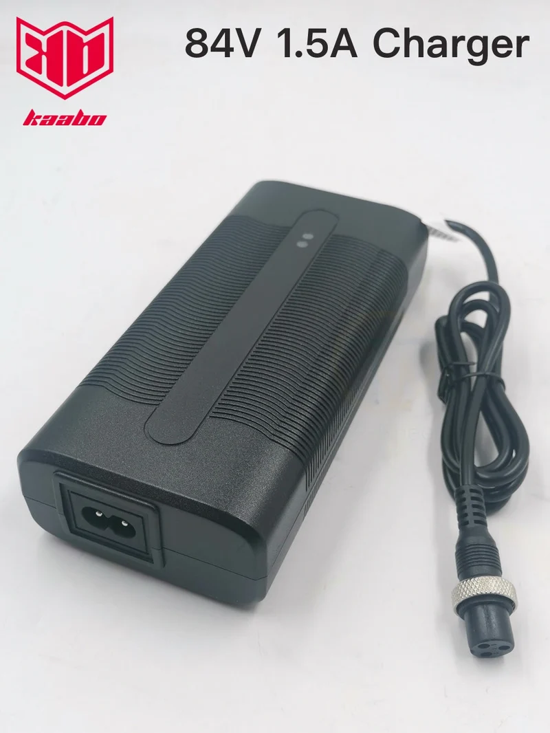 KAABO Original 84V 1.5A Laddare För 72V Scooter Med Flygplugsuttag