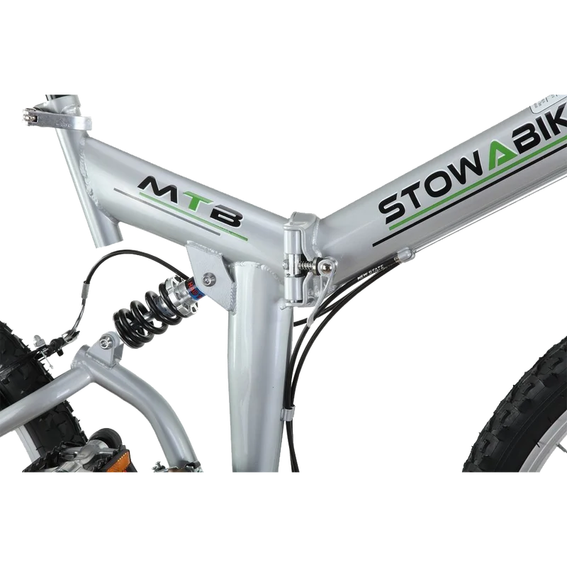 Stowabike 26- Folding Dual Suspension Mountain Bike 18 Speed