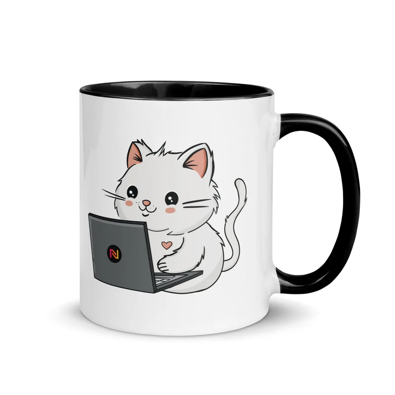 Cats Who Code Mug | White Cat