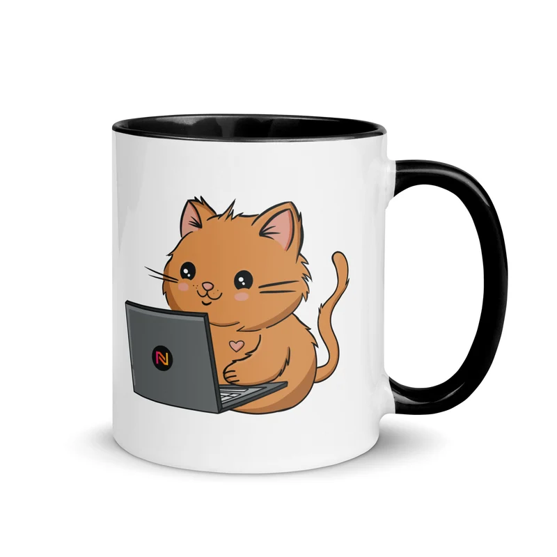 Cats Who Code Mug | Orange Cat